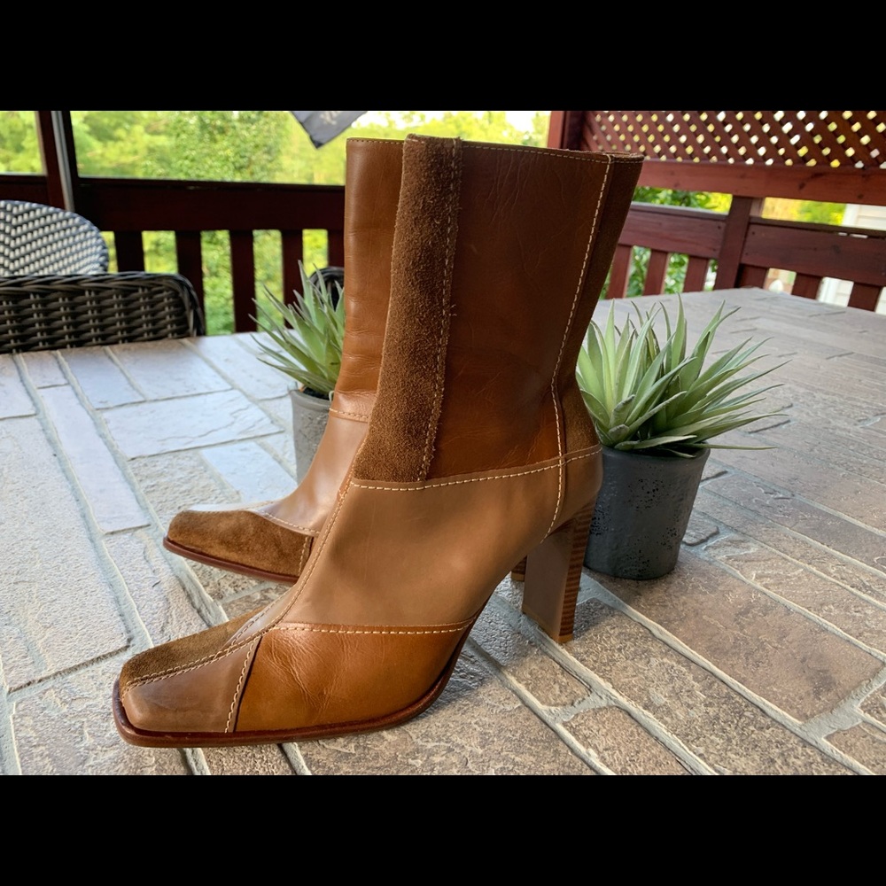 Steve Madden Leather and suede boots-EUC